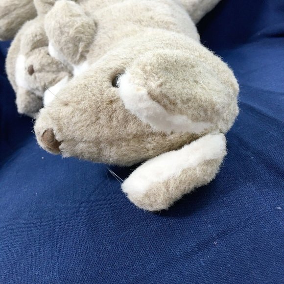 ALRESFORD vintage kangaroo plush - 16" gray mom & baby joey stuffed animals UK - Picture 12 of 15